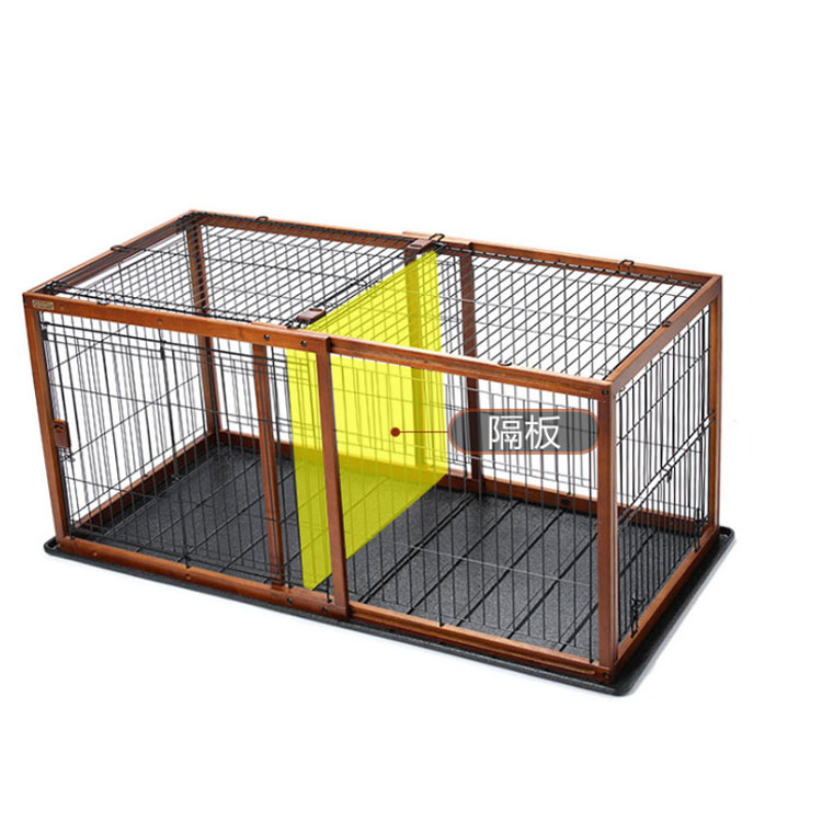 PB028 Wooden Double Dog Kennel